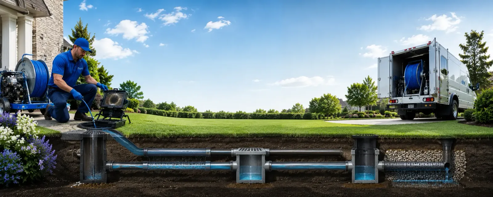 Outdoor drain cleaning information for London, AR